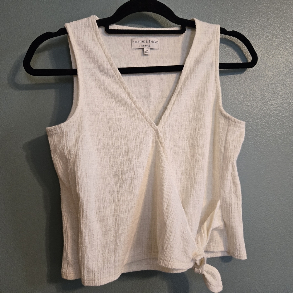 Madewell Cropped Wrap Top